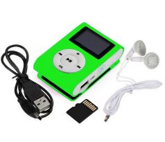 MP3 prehrávač zelený